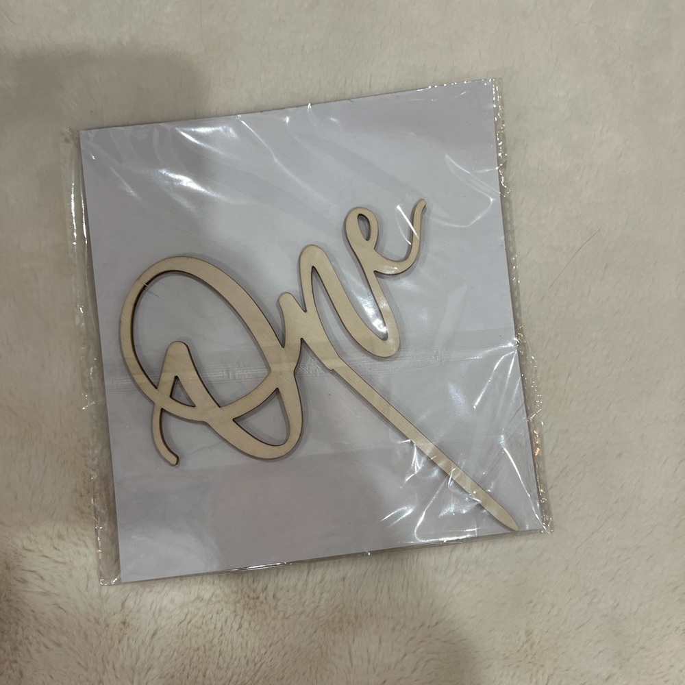One Cake Topper